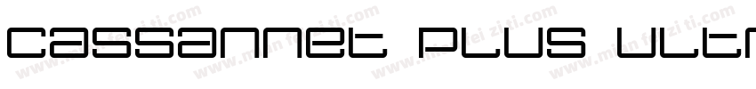 Cassannet Plus Ultra字体转换